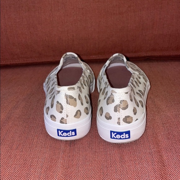 Keds White Leopard Print Slip-On Sneakers - Picture 4 of 4